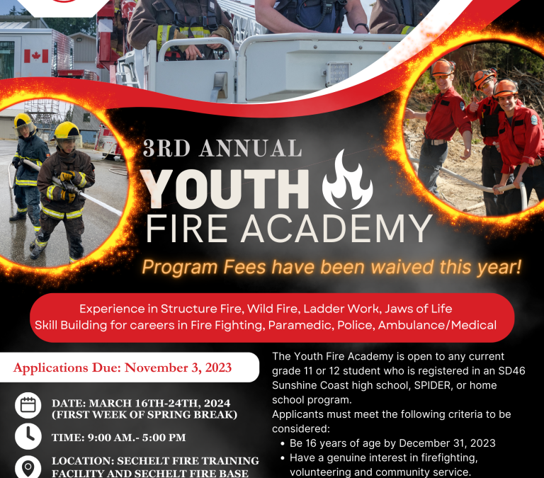 2024 SD46 Youth Firefighter Academy